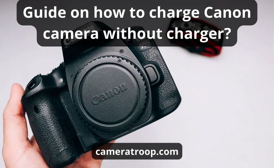 Guide on how to charge Canon camera without charger