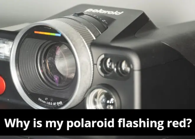 Why is my polaroid flashing red?