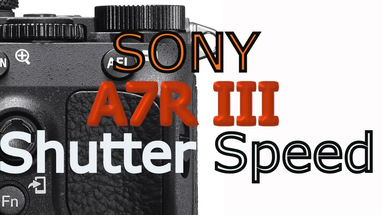 How to change shutter speed on sony a7iii?