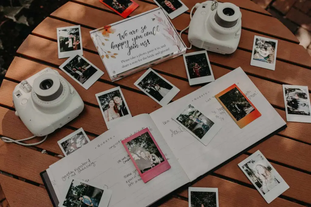 Polaroid camera for wedding